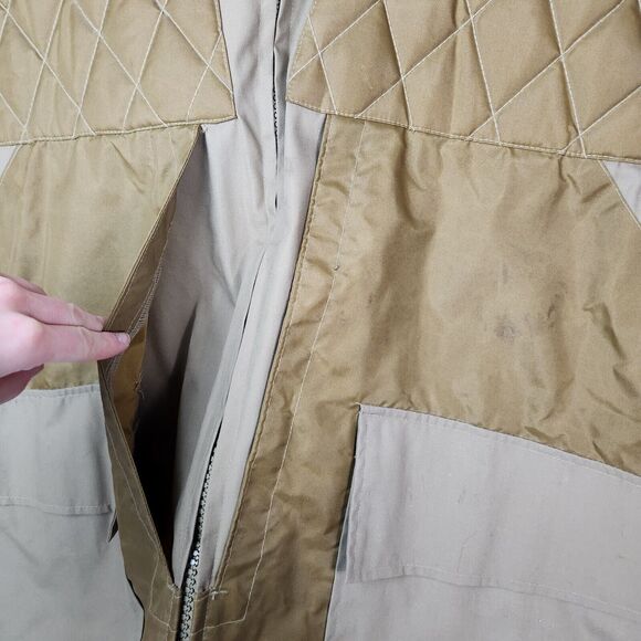 Vtg Hunting Jacket Mens L Duck Canvas Quilted Corduroy‎ Collared Outdoors Rugged - Picture 6 of 11